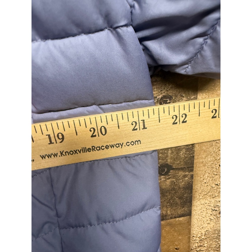 Columbia Omni-Heat Powder Lite Hooded Puffer Jacket Periwinkle Blue XL XK0678 - Picture 3 of 9